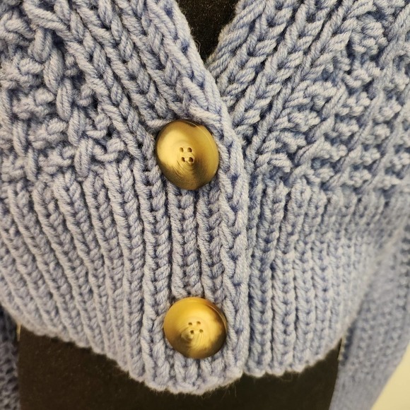 NWT Anna October Sabina Chunky‎ Crop Knit Cardigan with Buttons Size M - Picture 6 of 10